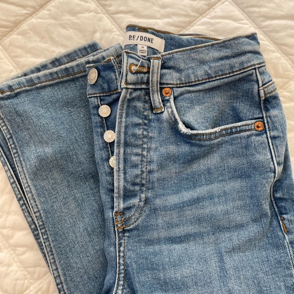 Re/Done High Rise Women's Jeans - Blue size 24 - Picture 2 of 15